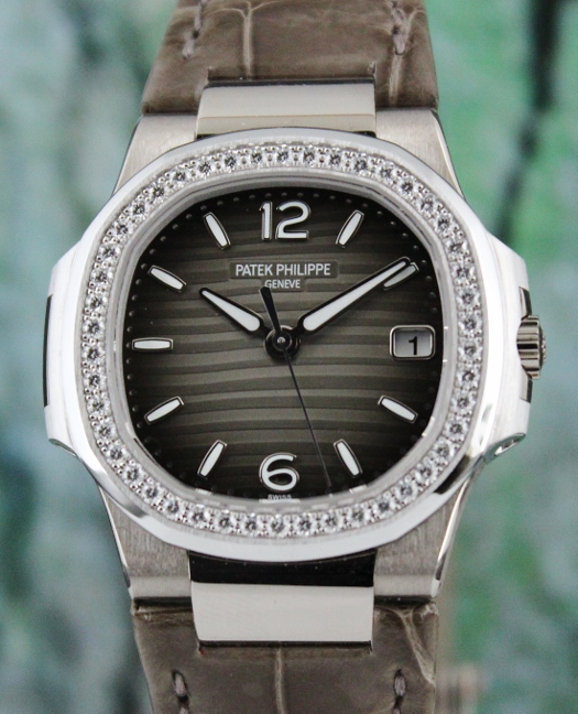(image for) Unpolished Patek Philippe 18K White Gold Nautilus Watch / 7010G-001